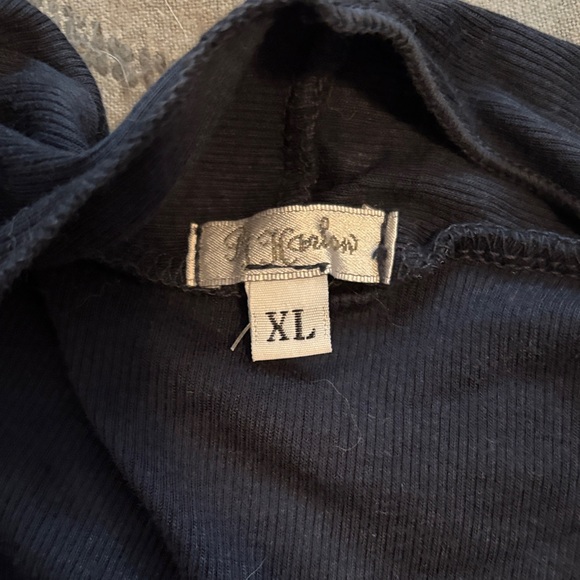 Navy Blue Open Front Cardigan - Picture 2 of 4